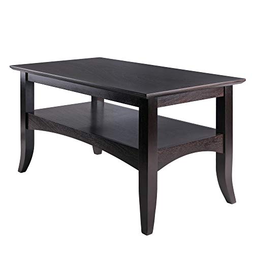 Winsome 23133 Camden Coffee Table, 18.9x33.86x18.11 | Small Table with Storage, Practical and Elegant Living Room Decor, Stylish Furniture Essentials for New Homes, Apartments