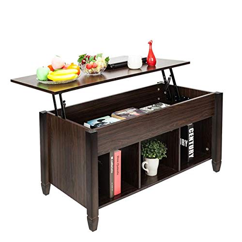 Coffee Table Lift Top Wood Home Living Room Modern Lift Top Storage Coffee Table w/Hidden Compartment Lift Tabletop Furniture