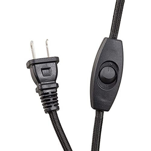 Caserti Black and Gold Plug in Wall Sconce Wall Lighting Modern Frosted Glass Globe Plug Wall Lamp with Plug in Cord Swing Arm Wall Mounted Bedside Lamp with On/Off Switch Wall Light