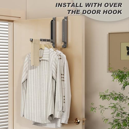 Over The Door Collapsible Drying Rack - Portable & Foldable, Indoor Small Hanging Clothes Drying Rack, Grey 2 Pack - color: Grey-2 Pack