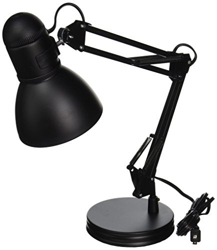 TL-WK-134E-BK-3L Architect Swing Arm Desk Lamp, 17.3" x 15.9" x 13", Black