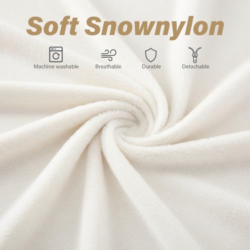 Convertible Folding Sofa Bed Mattress with Pillow & Side Pocket, Plush Fabric Floor Mattress Couch Bed, Washable Cover, Twin Size, Beige - color: Plush Beige, size: Twin Size