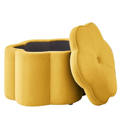 24" Small Modern Nesting Tables with Large Weight Capacity, Modern Nesting Side Tables with Space-Saving Design, Small Coffee Table with Side Storage Shelf for Living Room, Yellow - color: Yellow