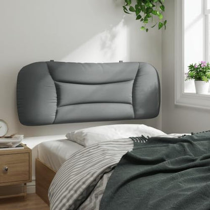 Wall Mounted Headboard Cushion, Rectangular Upholstered Reading Pillow with Adjustable Height for Bedroom Bed Back Support, Light Gray Textured Fabric - color: Light Gray