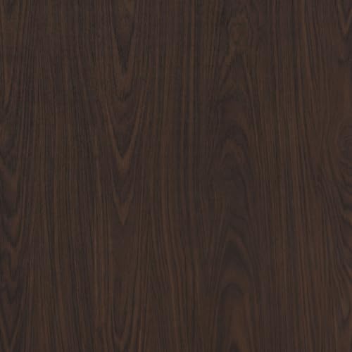 BAYYA Dark Brown Walnut Wood Grain Paper Waterproof Peel and Stick Wallpaper Black Walnut Decorative Furniture Sticker for Kitchen Cabinet Door Table Floor Shelf Drawer Liner Self-Adhesive Film - color: Brown, size: 15.8" x 118"