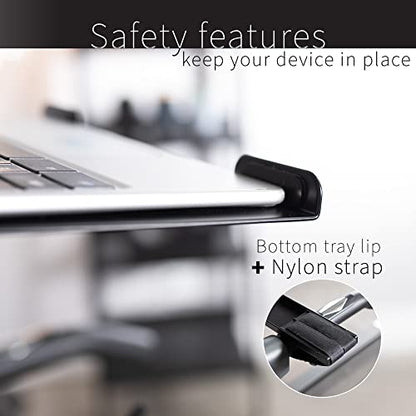 VIVO Universal Laptop Treadmill Desk, Adjustable Ergonomic Notebook Mount Stand for Treadmills Stand-TDML1 - size: 12" x 10.5"