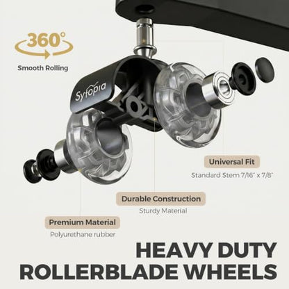 Office Chair Wheels 2 Inch Replacement for All Hardwood and Carpet Floors - color: Grey-B-2 Inch