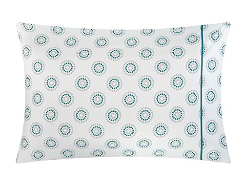 Idea Nuova Casa 7-Piece Solid Reversible Comforter Set with Bonus Sheets, Green, Queen, 86"x86" - color: Green, size: Queen