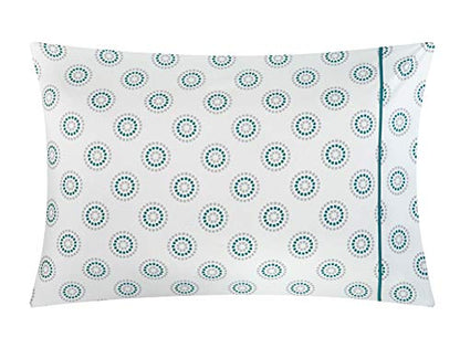 Idea Nuova Casa 7-Piece Solid Reversible Comforter Set with Bonus Sheets, Green, Queen, 86"x86" - color: Green, size: Queen