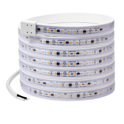 Maxxima 96 in. Hardwired LED Under Cabinet Strip Light, 3680 Lumens, 3000K | Warm White, Kitchen and Living Room 120V White Cove Lighting, No Power Supply Needed - size: 96 Inch