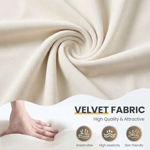 Velvet Modern Barrel Dining Chairs, Upholstered Accent Chair with Back, Vanity Chair Comfy Armchair for Kitchen/Dining Room/Living Room, Beige - color: Beige, size: Set of 1