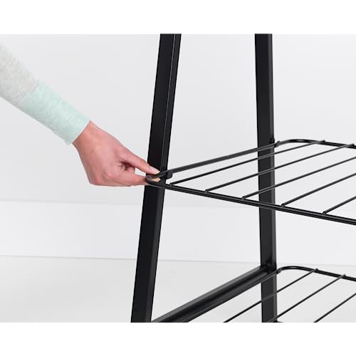 Brabantia - Linn Clothes Rack - Multi-Functional - Space Saver - Adjustable Shelves - Wardrobe Hanging - Drying Rack - Freestanding - Stable - Black - Small - color: Black, size: Small
