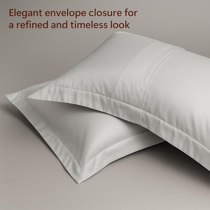 Peru Pima 285 Thread Count Percal Full/Queen Duvet Cover Set - 100% Peruvian Pima Cotton, 3 Piece (1 Cover, 2 Pillowcases) - Cooling, Crisp, Deep Pocket, Hotel Quality Bedding - Slate - color: Slate, size: Full/Queen