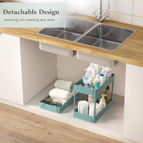 Slim Storage Cart on Wheels, 4 Tier Narrow Laundry Cart with Hooks Hanging Cups Dividers Mobile Rolling Lash Cart with Handle for Bathroom Small Spaces, Green - style: 4 Tier Green