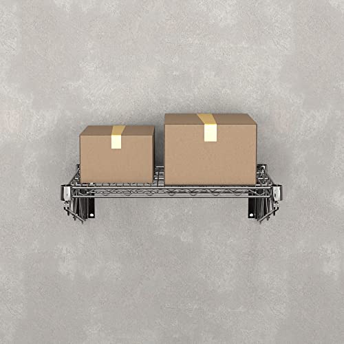 18" x 24" Chrome Wire Wall Mount Shelf - color: Chrome, size: 18" x 24"