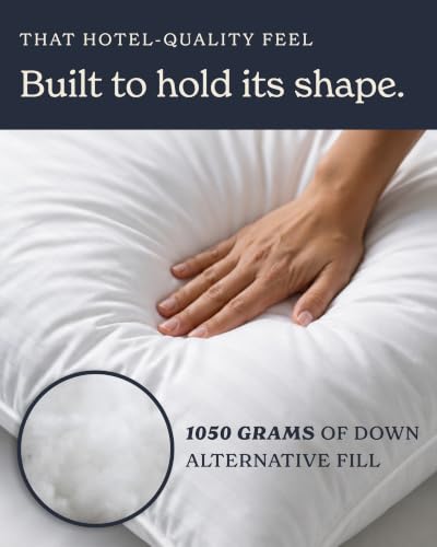 Beckham Hotel Collection Bed Pillows Standard/Queen Size Set of 2 | Original Soft Down Alternative Pillow for Sleeping, Soft Support for Back, Stomach or Side Sleepers - size: Queen / Standard