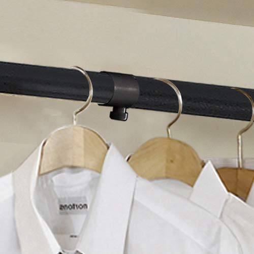 PRINCE HANGER Heavy Duty Adjustable Garment Rack – One-Touch System for Easy Assembly, 352 LBS Load Capacity Freestanding Metal Wardrobe Closet Rack, Width & Height Adjustable (Model PHUS-0022) - color: Black