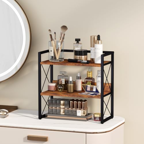 YINMIT 3-Tier Countertop Shelf Organizer, Kitchen Spice Rack for Coffee Bar | Space-saving storage for spices,skincare,toiletries,mugs and jars,for pantry,bathroom vanity,home office and dorm rooms