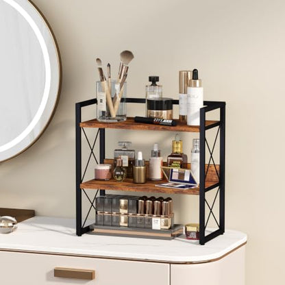 YINMIT 3-Tier Countertop Shelf Organizer, Kitchen Spice Rack for Coffee Bar | Space-saving storage for spices,skincare,toiletries,mugs and jars,for pantry,bathroom vanity,home office and dorm rooms