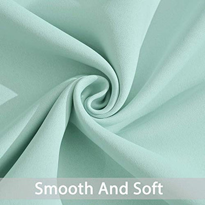 Yakamok Blackout Curtains 38x45 inch Aqua Thermal Drapes-Bedroom | 2 panels,room darkening,thermal insulated,noise reducing,privacy protection,grommet window treatment,living room study dining - color: Aqua, size: 38"W x 45"L (Pack of 2)