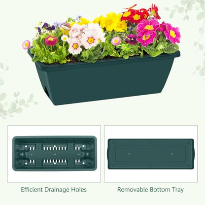 Vertical Raised Garden Beds 32.4" Tall Planter Raised Beds Boxes Patio Herb Garden Planter Outdoor with Metal Fences Legs for Small Climbing Plant Gardening Vegetables Patio Balcony Porch, Green - color: Green