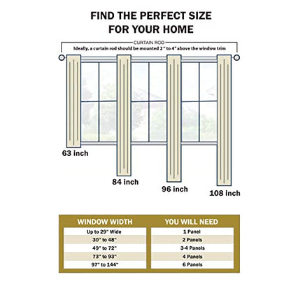 Superior Waverly Blackout Curtain Set of 2, Thermal Insulated Panel Pair with Grommet Top Header, Beautiful Embossed Wave Room Darkening Drapes, Available in 4 Lengths - Silver, 52”x96” each - color: Silver, size: 52"W x 96"L (Pack of 2)