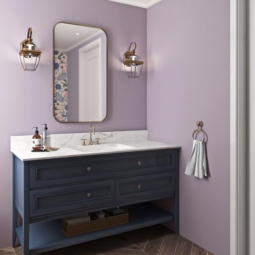 Livelynine 15.8x197 Inch Lavender Purple Wallpaper Stick and Peel Waterproof Contact Paper for Desk Countertops Walls Bathroom Self Adhesive Wallpaper for Girls Bedroom Princess Teen Kids Room Decor - color: Light purple, size: 15.8" x 197"