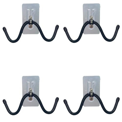 AUXPhome 4pcs Self Adhesive Cup Hooks Cabinet Organizer, Mug Holder Under Cabinet, Under-Shelf Mug Organizer Mug Storage Display Hanging Cups Drying Rack for Bar Kitchen Utensils - No Drilling