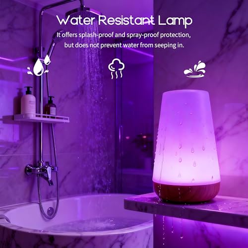 cambk Shower Waterproof Lamp for Bathroom, Rechargeable Mood Light for Inside Shower with Color Changing & Dimmable Brightness, Wireless Ambient Night Bath Lighting(2 Pack) - size: 2 Pack