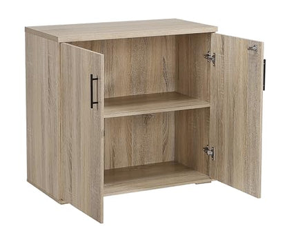 MMT Office Storage Cabinet, Garage Storage, 2 Door, Sonoma Oak - color: Sonoma Oak