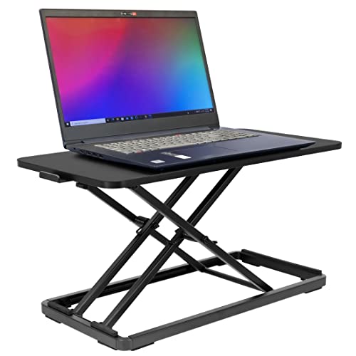 Mount-It! Standing Keyboard Tray, Height Adjustable Keyboard and Mouse Riser for Desk, Sit Stand Keyboard Platform, Large 23.6" x 11.8” Surface for Keyboard, Mouse or Laptop