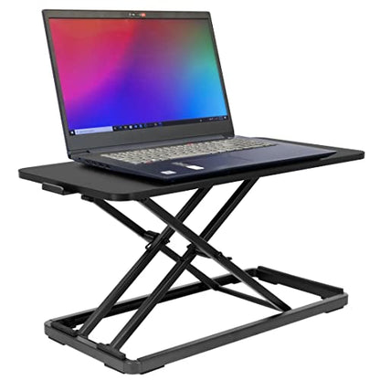 Mount-It! Standing Keyboard Tray, Height Adjustable Keyboard and Mouse Riser for Desk, Sit Stand Keyboard Platform, Large 23.6" x 11.8” Surface for Keyboard, Mouse or Laptop