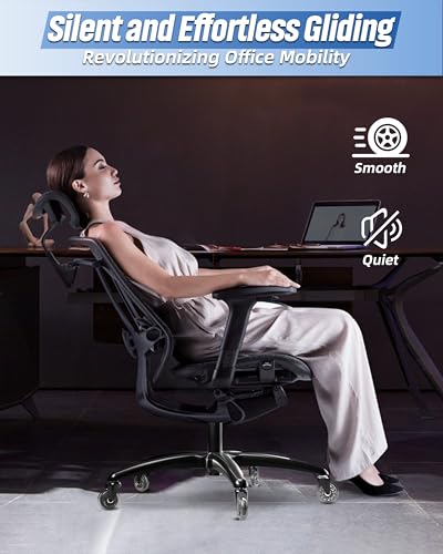 28" Heavy-Duty Office Chair Base Replacement with Wheels (Set of 5), Metal Base with Casters, Total Height: 7.5" (18.9 cm), Compatible with 2" Gas Cylinder - color: Style A-Bundle