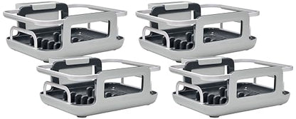 OXO Good Grips Extendable Over-The-Sink Aluminum Drying Dish Rack, One Size (Pack of 4) - size: One Size (Pack of 4)