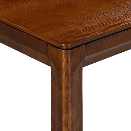 Flow 47-Inch Console Table, Modern Solid Wood Entryway Table with Hidden Drawer, Waterproof & Heat Resistant, Narrow Table for Hallway, Living Room & Foyer, Dark Walnut - color: Dark Walnut, size: 47 Inch, style: Console