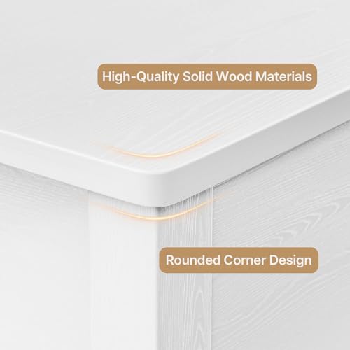 Gizoon Console Table with Outlets, White | Modern Sofa Table with 2 Drawers, Open Shelf for Living Room, Front Hall, Entrance Hall, Study Room - color: White, size: 39"W with Outlets