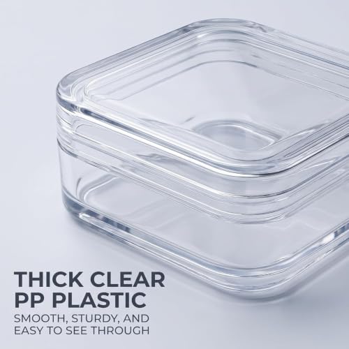 1Pc Floating Frame Box Coin Display Elasticity Membrane Jewelry Storage Box Dustproof For Bracelet Earring Antique Clear Floating Display Holder Elasticity Membrane Jewelry Storage Box (40mm)