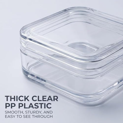1Pc Floating Frame Box Coin Display Elasticity Membrane Jewelry Storage Box Dustproof For Bracelet Earring Antique Clear Floating Display Holder Elasticity Membrane Jewelry Storage Box (40mm)