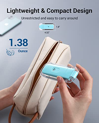 DEWENWILS USB Rechargeable Book Light for Reading in Bed, LED Book Reading Lights with Clip, Perfect for Bookworms, Kids, Warm White, Brightness Adjustable (Blue) | Warm White, Brightness Adjustable, Flexible Lighting Angle, Compact & Lightweight for Book