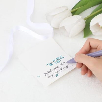 Name Place Cards for Table Setting 100 PCS Table Name Cards Printable Weddings Place Card for Food Buffet White Names Card for Table-Setting Blank Tent Place-Cards for Banquets Dinner Parties Seating
