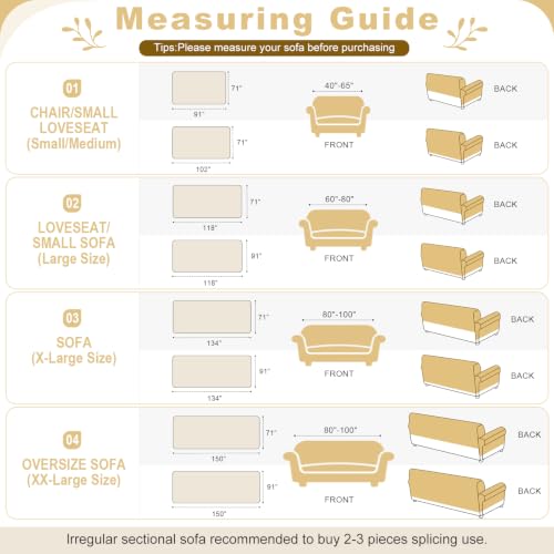 Chenille Couch Cover for Sofa,Soft Tassel Slipcover for Couch,Blanket Couch Covers for 1 Cushion Couch,Sofa Slipcovers Washable Pet-Friendly Furniture Protector (Beige) - color: 1# Beige, size: 71''x91''