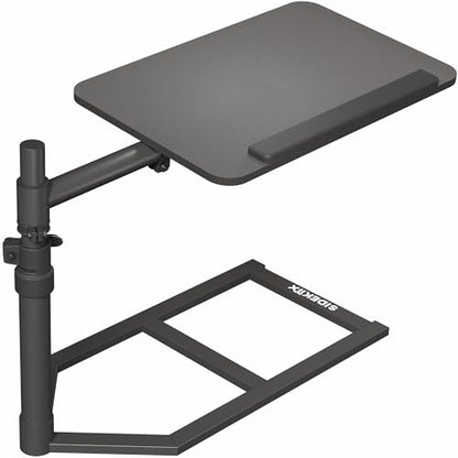 Height Adjustable Under Mattress 20 inch Bedside Desk, Works with Lofts and Beds Without Frames, Tilting Desktop, Fits Laptops, Books, and More, Black - size: 20"