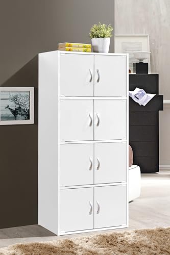 Hodedah Bookcase - color: White