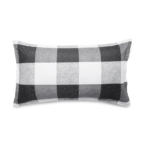 Amazon Basics Lightweight Microfiber Checkerboard Comforter Set, 3-Piece, King, Black/White - color: Checkerboard Pattern, Black/White, size: King