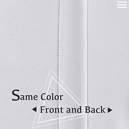 Turquoize Pure White Blackout Window Drapes Room Darkening Themal Insulated Grommet/Eyelet Top Nursery/Living Room Curtains for Bedroom/Living Room Each Panel 42 in x 54 in (W x L) (Set of 2 Panels) - color: Pure White, size: 42"W x 54"L (Pack of 2)