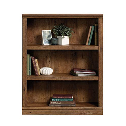 Sauder Miscellaneous Storage 3-Shelf Bookcase/ Book shelf, Sindoori Mango finish - color: Sindoori Mango Finish