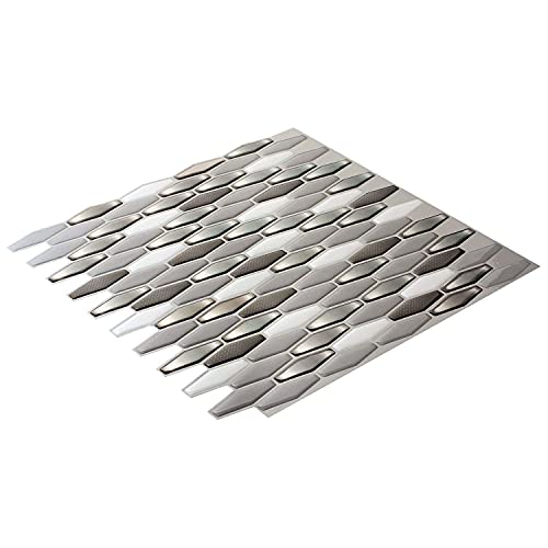 Art3d 12" x 12" x 0.04" (Pack of 6) Wall Panel Marble, Black/White | Strong Adhesion, Lightweight, Cuttable, Waterproof, Fadeless, Crack Resistant, for Kitchen, Bedroom, Ideal for Recently Moved - color: Black/White