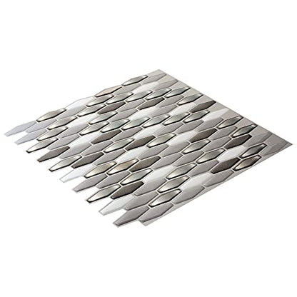 Art3d 12" x 12" x 0.04" (Pack of 6) Wall Panel Marble, Black/White | Strong Adhesion, Lightweight, Cuttable, Waterproof, Fadeless, Crack Resistant, for Kitchen, Bedroom, Ideal for Recently Moved - color: Black/White