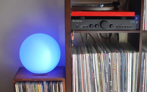 Mr.Go 8-inch Ultra-Fun LED Glowing Ball Light w/Remote, RGB Color Changing Globe Mood Lamp, 16 Colors 8 Brightness 4 Lighting Modes, Waterproof, Rechargeable & AC Adapter Power, Stunning Light Orb - color: Ball 8"