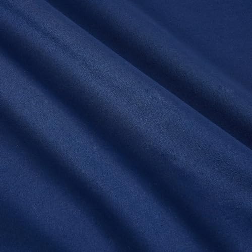 Amazon Basics 2-Piece Soft Microfiber Kid's Comforter and Pillow Sham Set, Twin, Navy, Solid - color: Navy, size: Twin